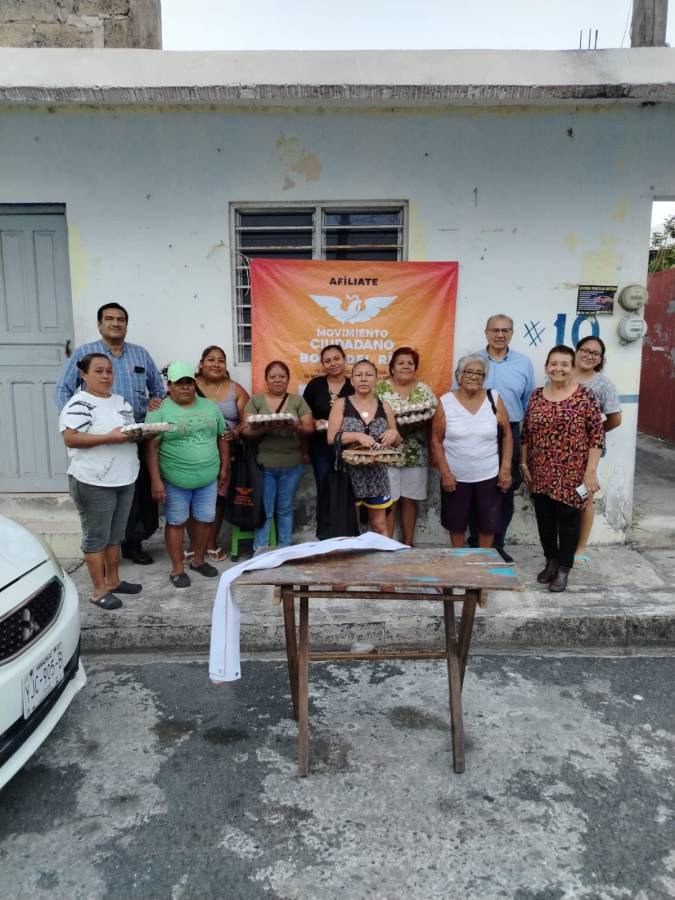 Entregan productos de la canasta básica bajo costo en Boca del Río