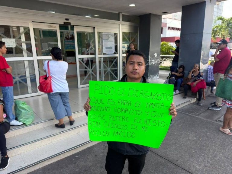 Hospital Infantil de Veracruz habría incurrido en presunta negligencia médica en bebé de un mes de nacido
