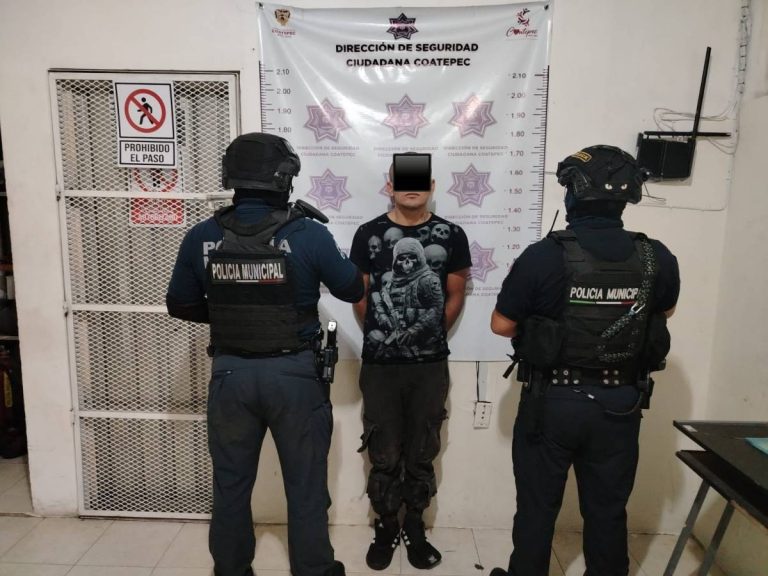 Capturan en Pacho Viejo a presunto asalt@nte de estudio de yoga en el bulevar Coatepec